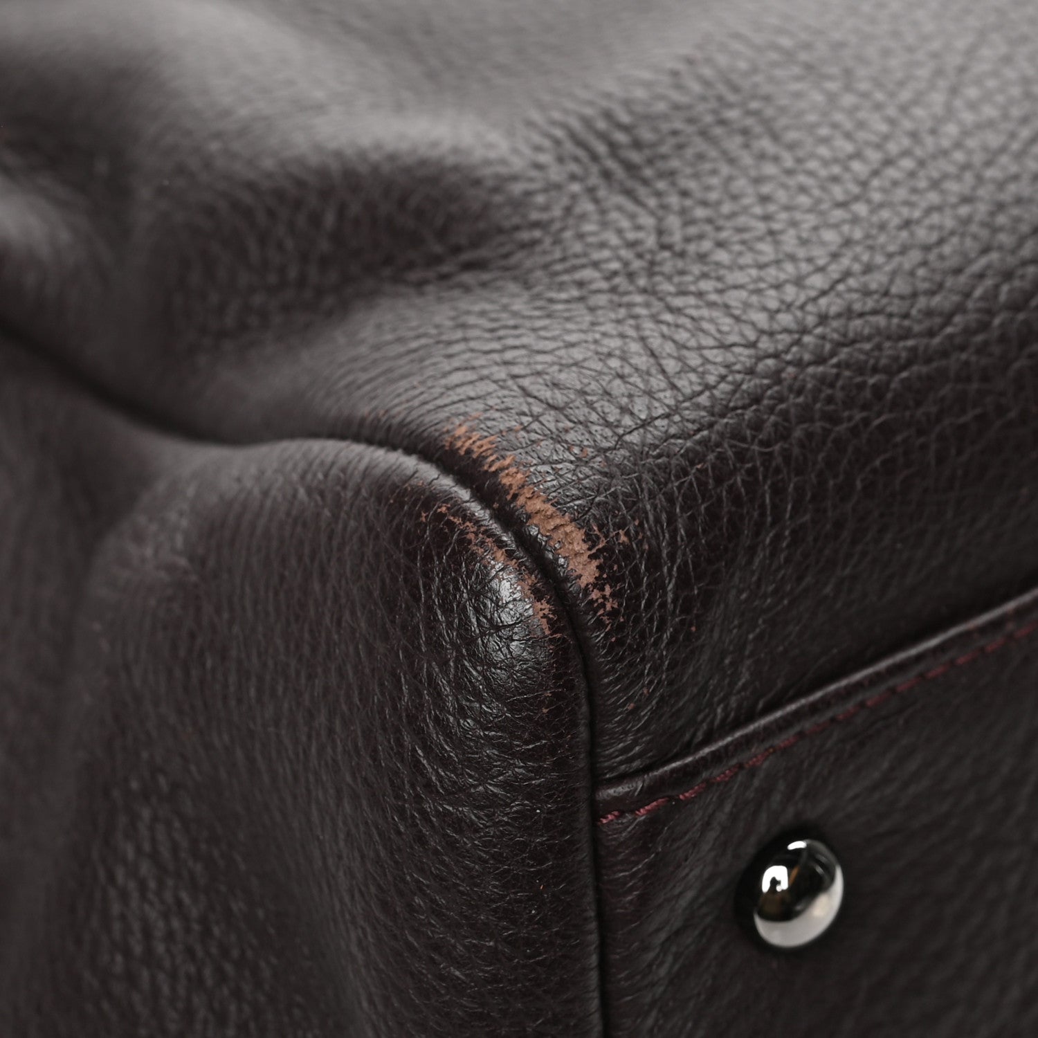 Chanel Deerskin Luxe Ligne Bowler Purple 9 of 13