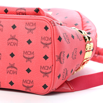MCM Visetos Medium Side Studs Stark Backpack Corail 9 of 9