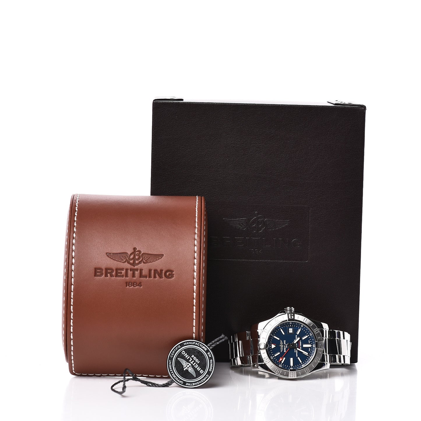 Stainless Steel 43mm Avenger II GMT Automatic Watch Blue A32390