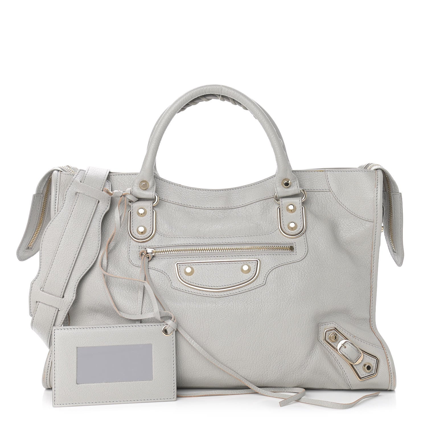 Balenciaga Chevre Gold Metallic Edge Hardware City Gris Perle 1 of 11