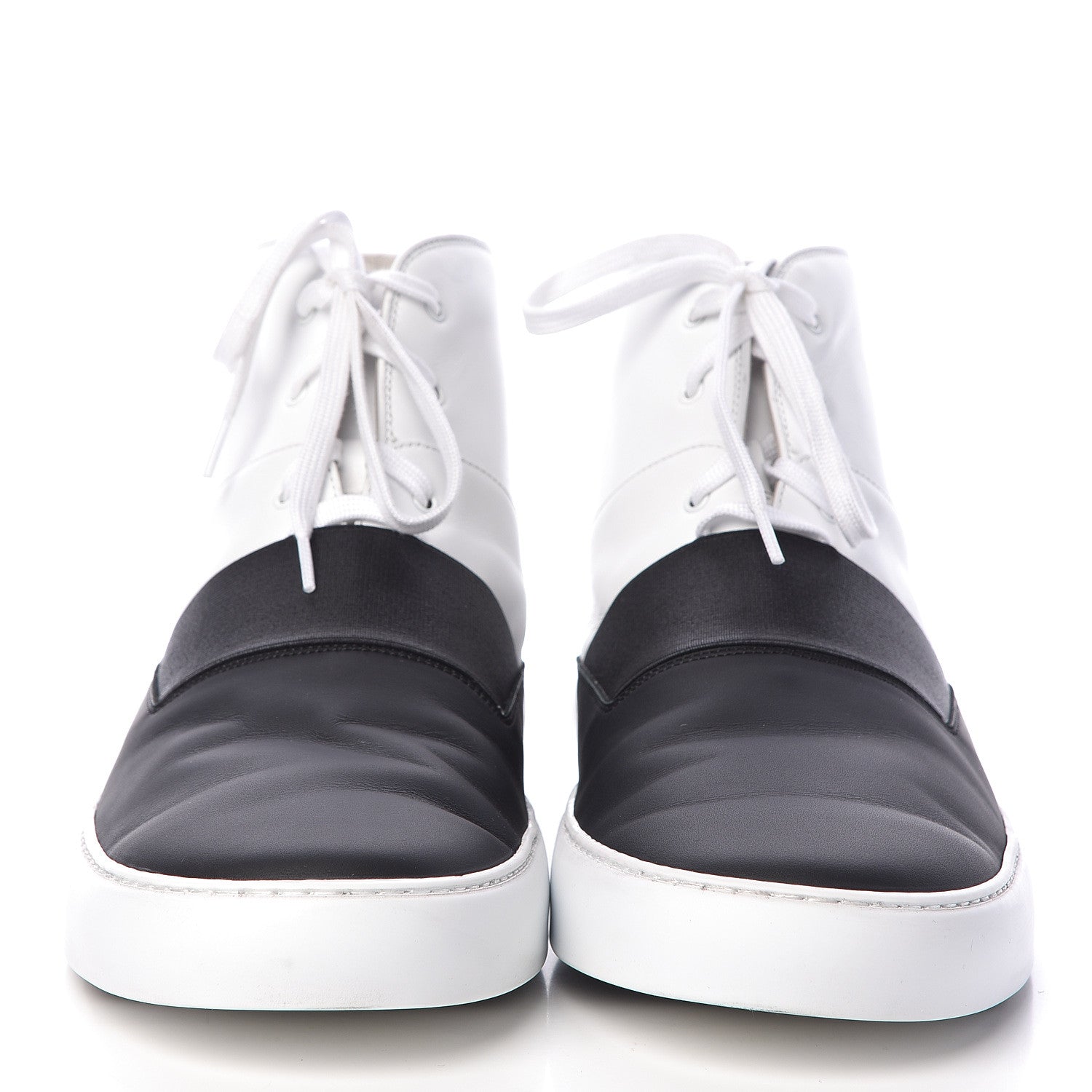 Chanel Calfskin Mens High Top Sneakers 45 Black 2 of 12