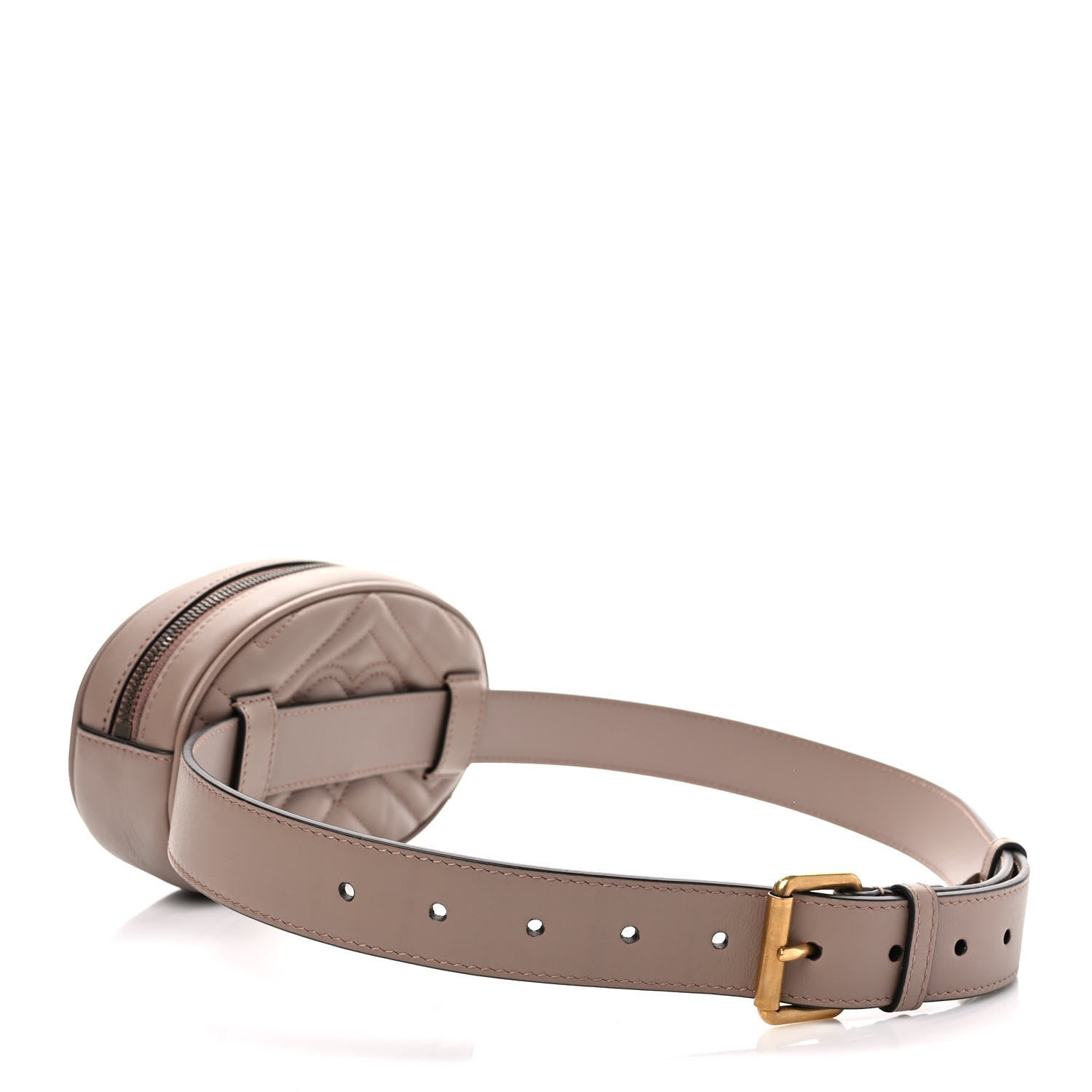 Gucci Calfskin Matelasse GG Marmont Belt Bag 85 34 Porcelain Rose 3 of 9