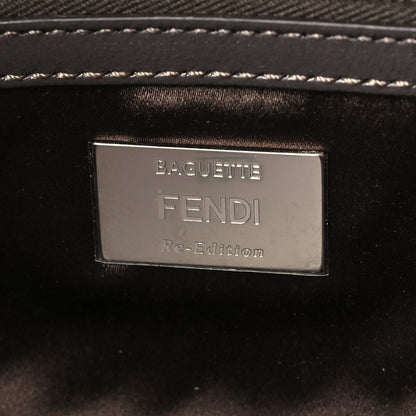 Fendi Calf Hair Leopard Print Baguette Moro 5 of 9