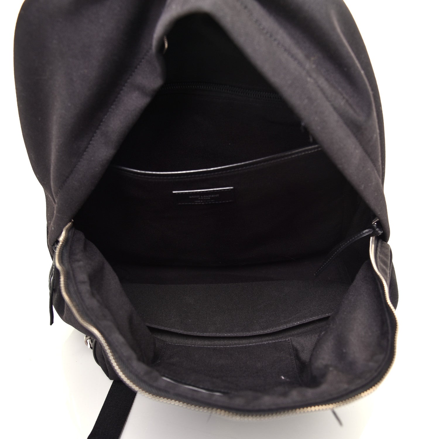 Saint Laurent Canvas Star Patch City Backpack Black 4 of 10