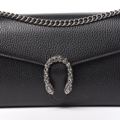 Gucci Calfskin Mini Dionysus Chain Wallet Black 14 of 15