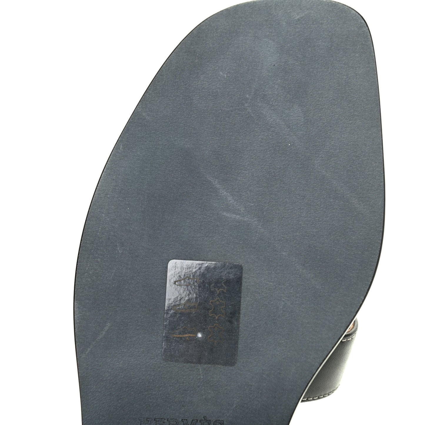 Box Calfskin Oran Sandals 36.5 Black