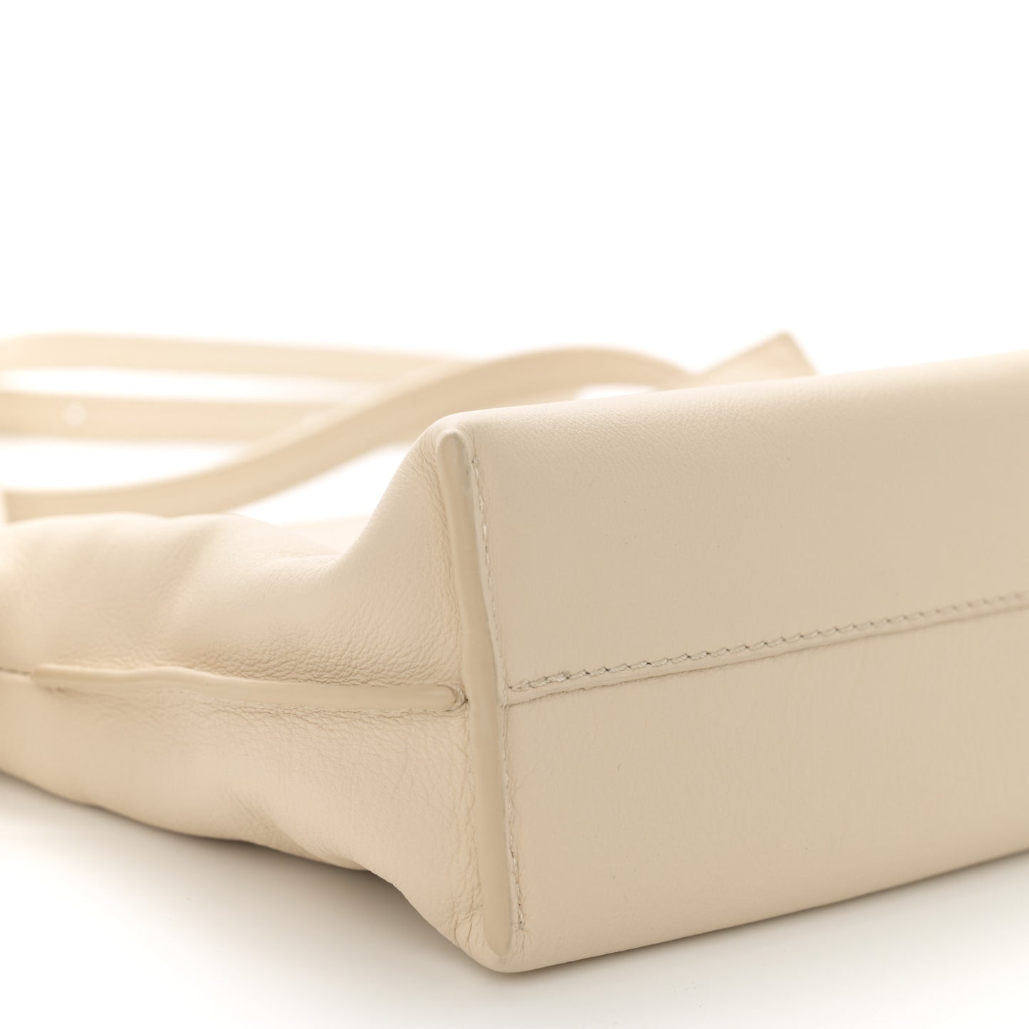 Calfskin Mini Flamenco Knot Clutch Angora
