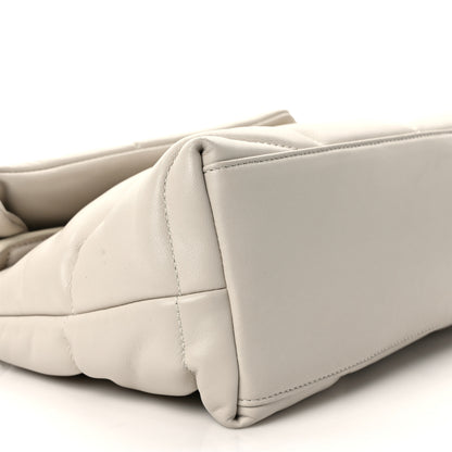 Saint Laurent Lambskin Quilted Small Loulou Puffer Monogram Chain Satchel Crema Soft 8 of 12