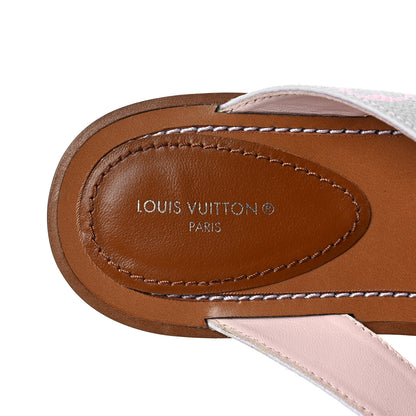 Louis Vuitton Monogram Sunny Flat Thong Sandals 38 Rose Clair Pink 6 of 9