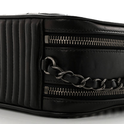 Chanel Lambskin Quilted Large Coco Boy Camera Bag Black 11 of 12