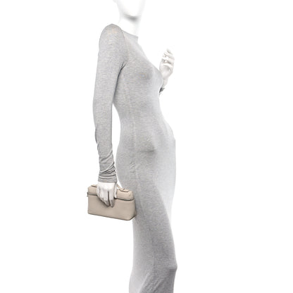 Loro Piana Grained Calfskin L19 Extra Pocket Pouch Whisper White 2 of 9