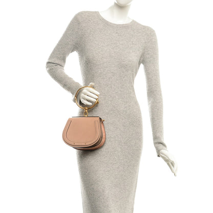 Chloe Calfskin Suede Small Nile Bracelet Bag Biscotti Beige 3 of 8