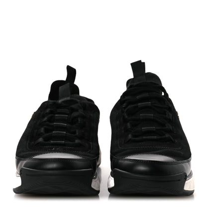 Chanel Velvet Calfskin Mixed Fibers CC Sneakers 40.5 Black 3 of 11
