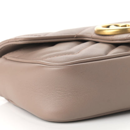 Gucci Calfskin Matelasse Super Mini GG Marmont Shoulder Bag Porcelain Rose 15 of 23