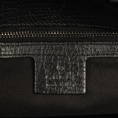 Gucci Monogram Large Horsebit Chain Hobo Black 6 of 7