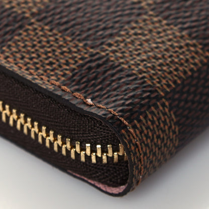 Louis Vuitton Damier Ebene Zippy Coin Purse Rose Ballerine 10 of 11