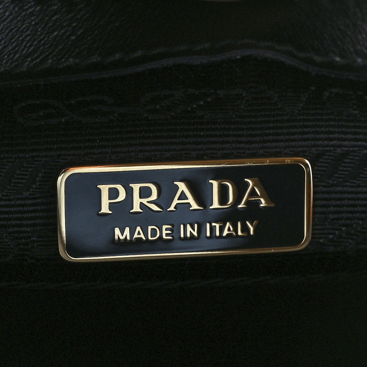 Prada Saffiano Lux Logo Embossed Large Shoulder Tote Handbag Black 7 of 11