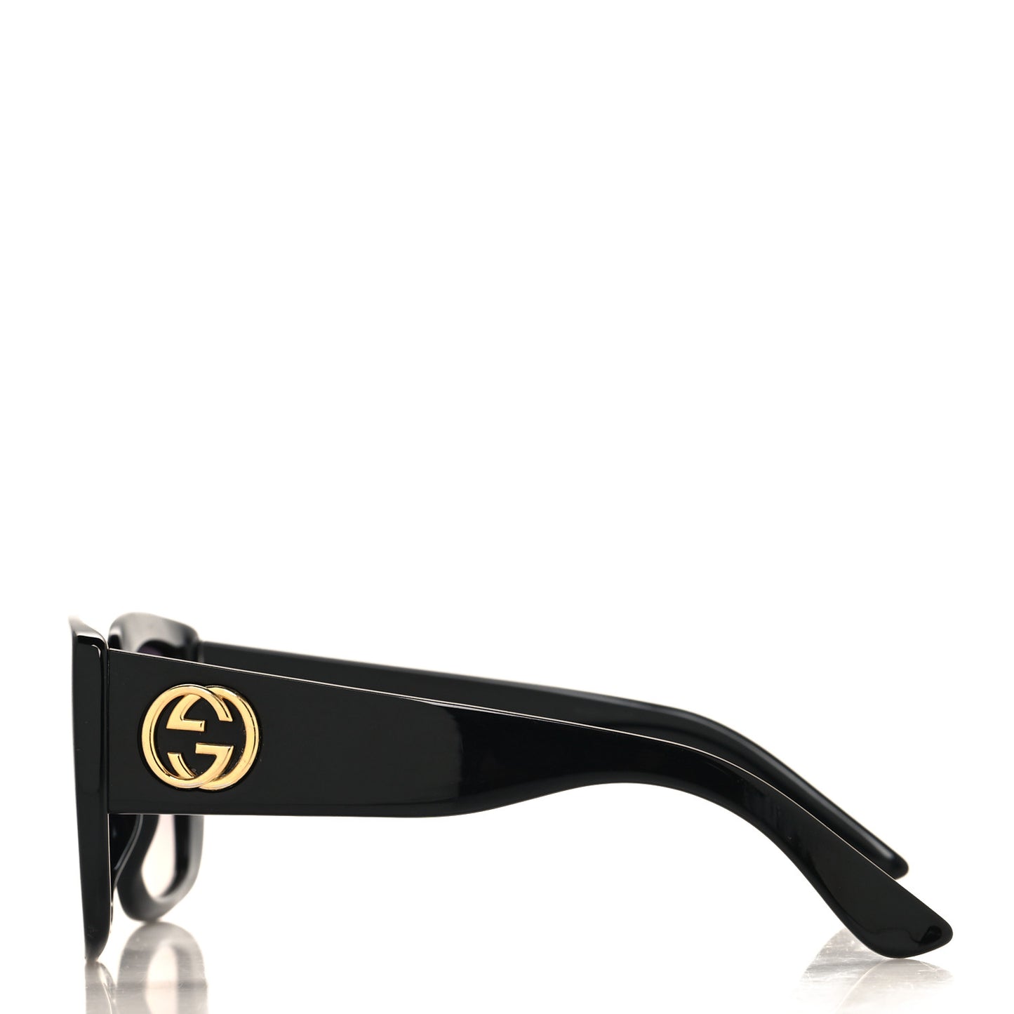 Acetate Square Frame Sunglasses GG3814S Black