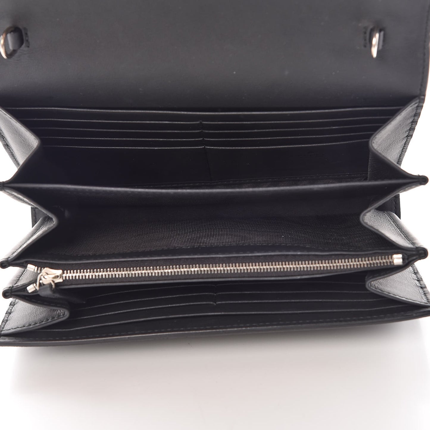 Suede Mini Dionysus Chain Wallet Black