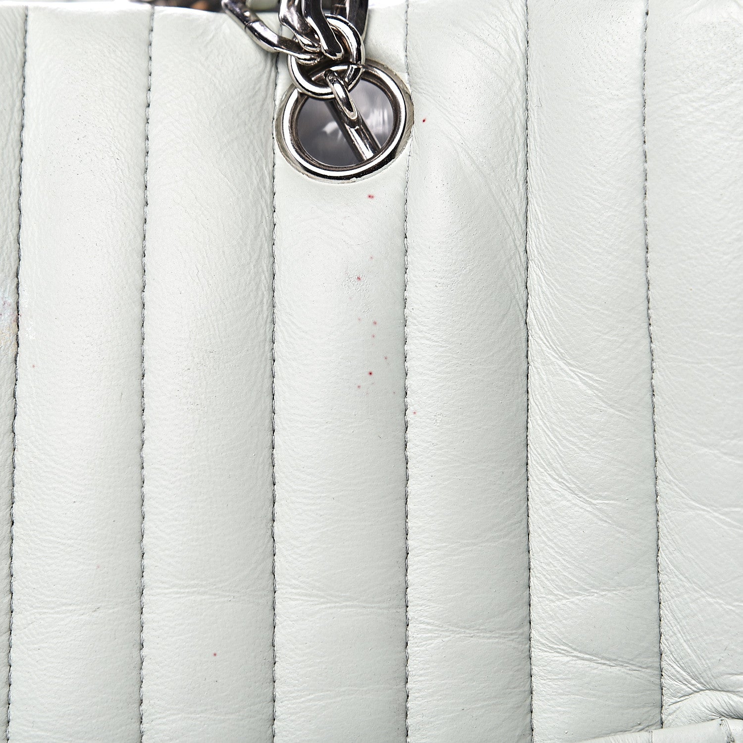 Chanel Lambskin Vertical Quilted Large Mademoiselle Tote Light Green 15 of 23