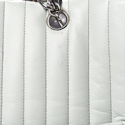Chanel Lambskin Vertical Quilted Large Mademoiselle Tote Light Green 15 of 23