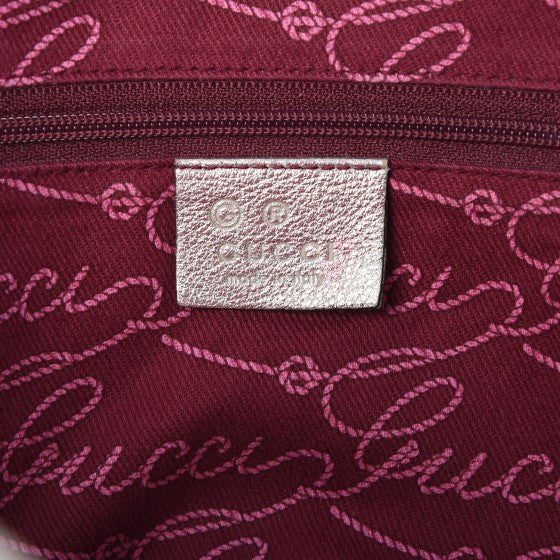 Metallic Guccissima Boston Gold
