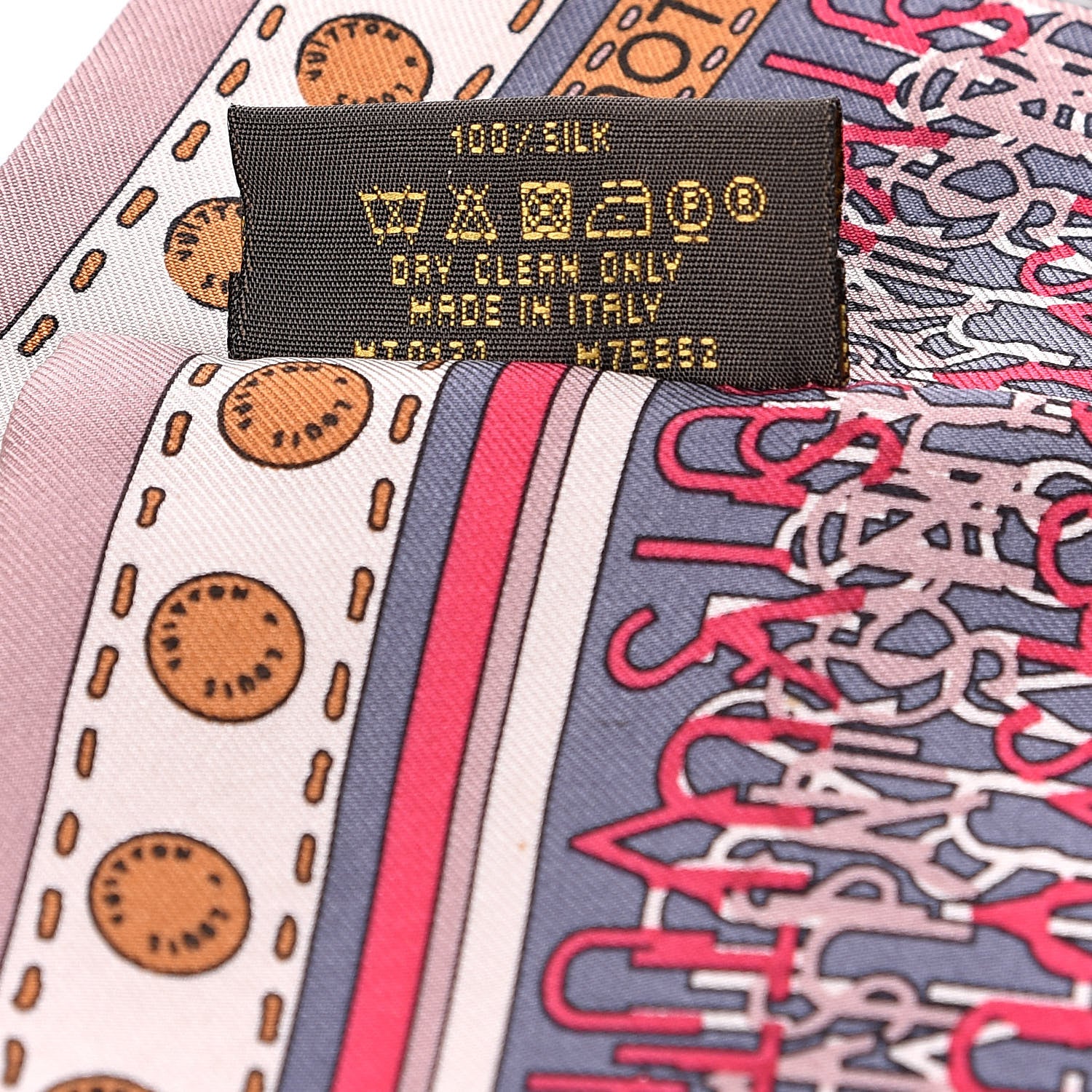 Louis Vuitton Silk Monogram Map Bandeau Quetsche 4 of 4