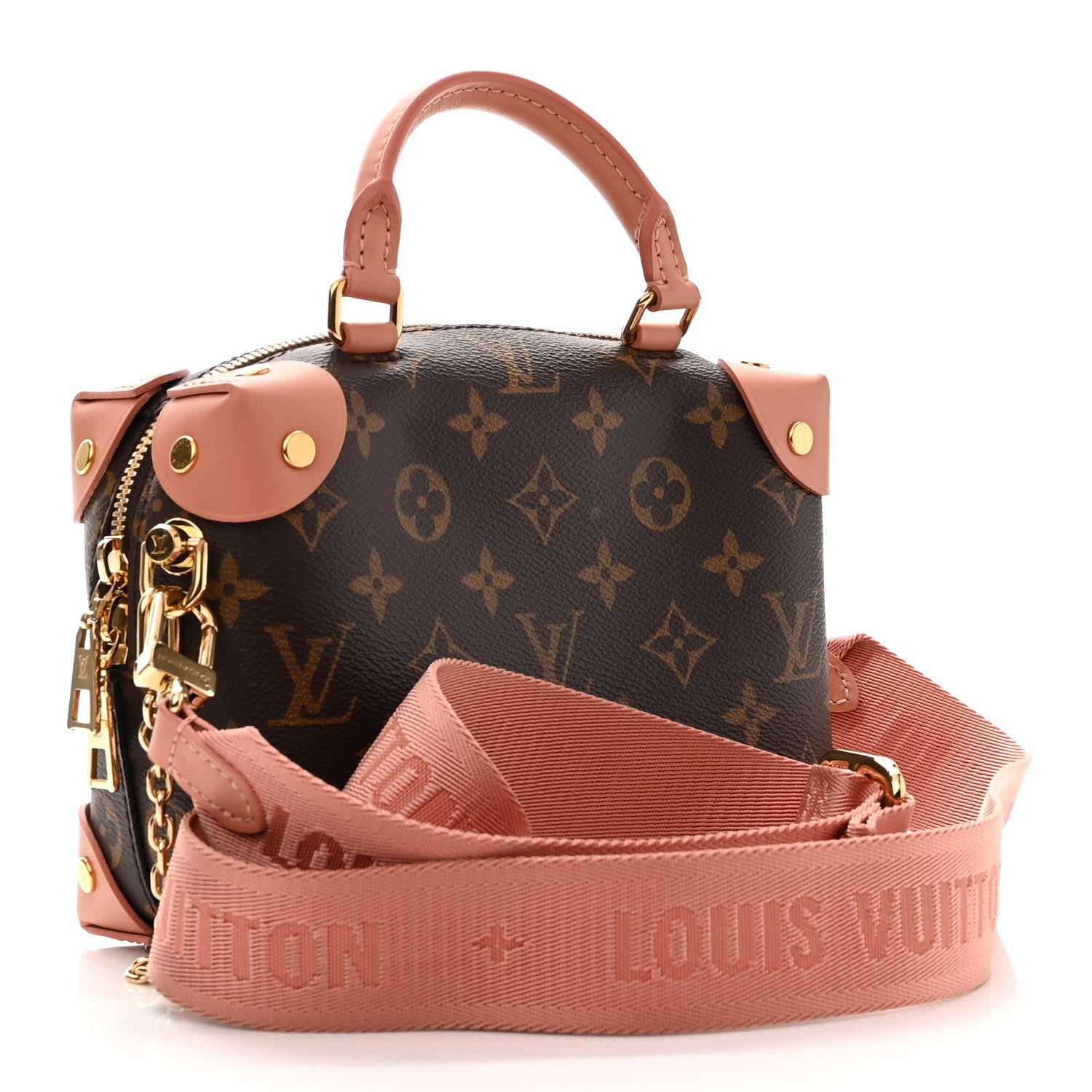 Louis Vuitton Monogram Petite Malle Souple Peach 3 of 9