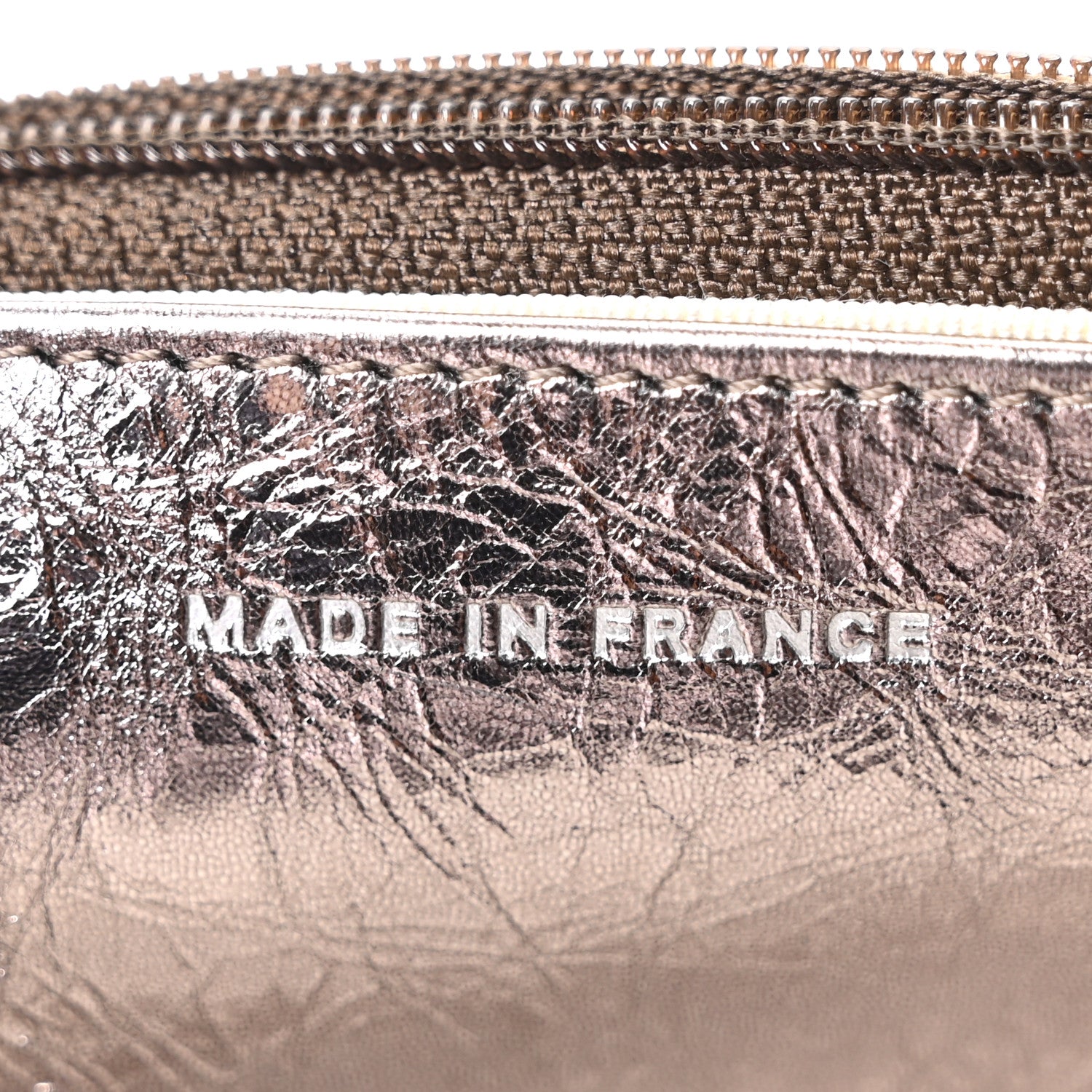 Chanel Metallic Striped Calfskin Reissue Wallet On Chain WOC Silver 7 of 11