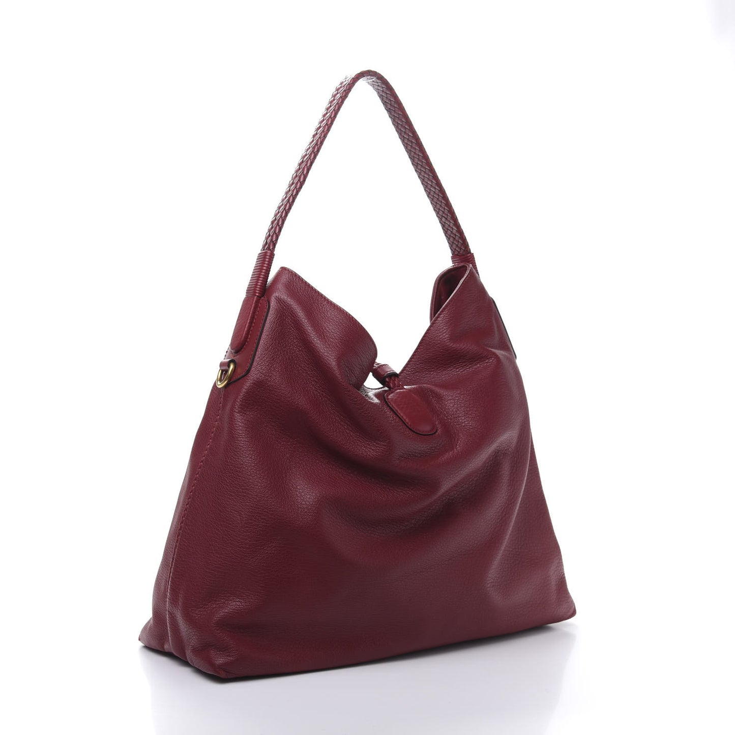 Deerskin Large Hip Bamboo Hobo Raspberry Candy