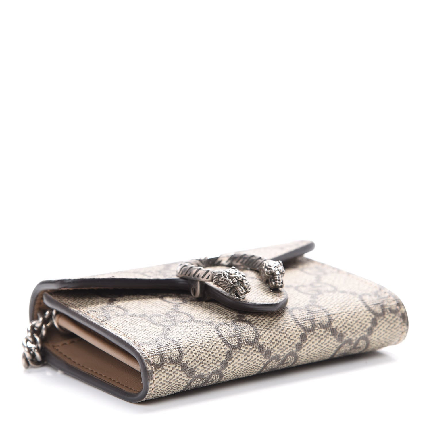 Gucci GG Supreme Monogram Dionysus Coin Purse Taupe 3 of 5