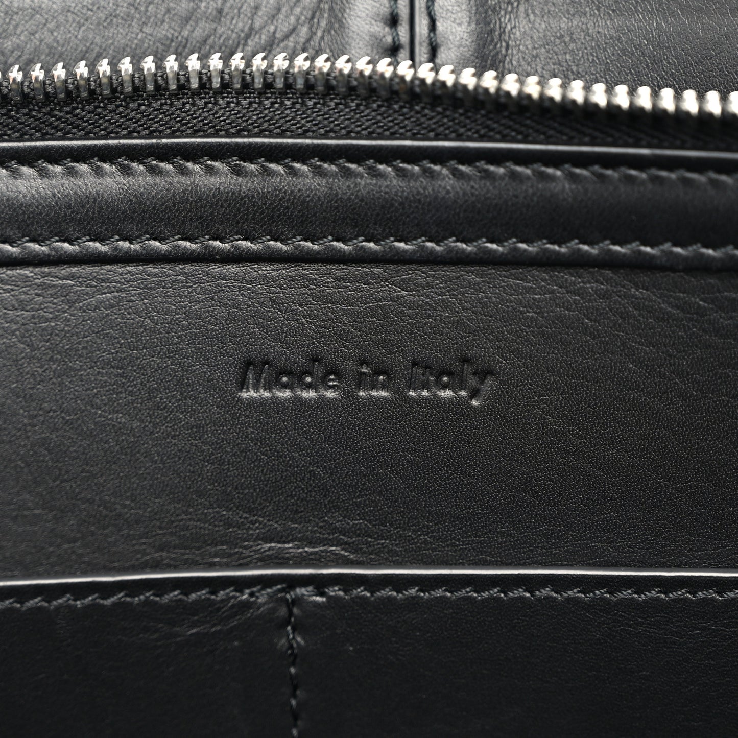 Smooth Calfskin Small Tri-Fold Bag Black