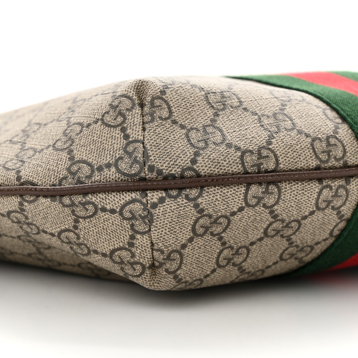 Gucci GG Supreme Monogram Web Small Ophidia Half Moon Hobo Brown 9 of 10