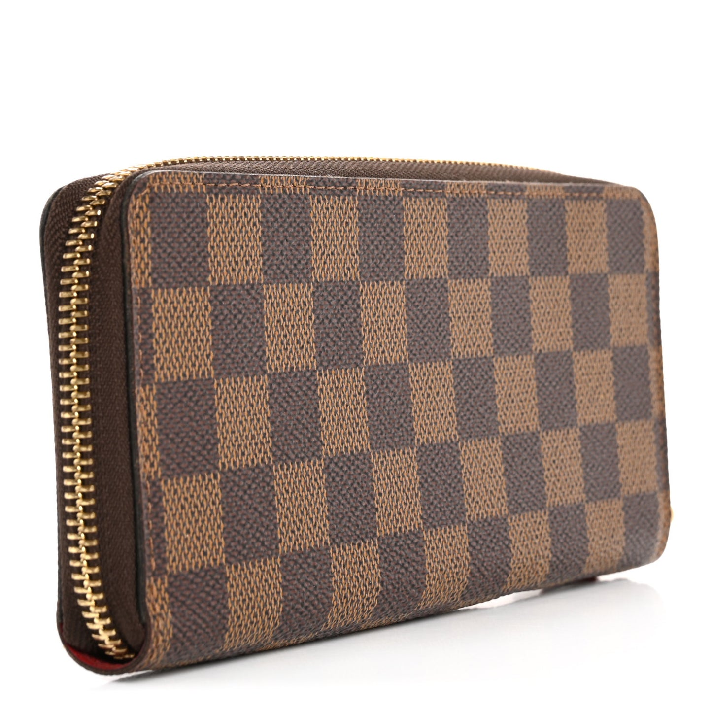 Damier Ebene Clemence Wallet Cherry