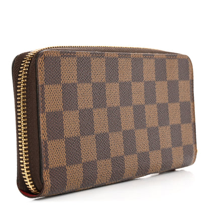 Louis Vuitton Damier Ebene Clemence Wallet Cherry 3 of 10