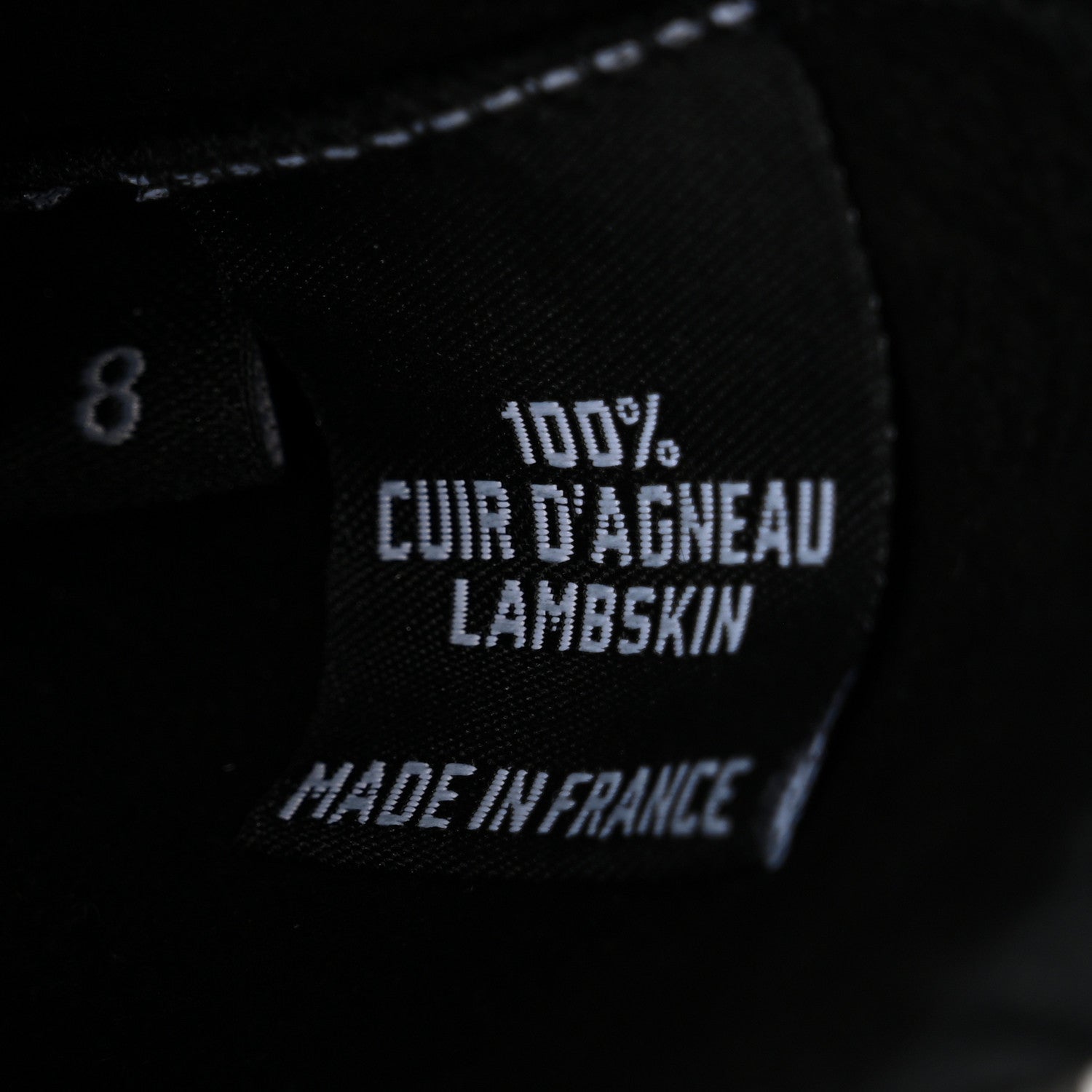 Chanel Lambskin CC Gloves 8 Black 4 of 5