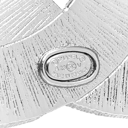 Chanel Baguette Crystal CC Brooch Silver 4 of 4