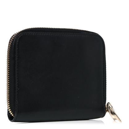 Givenchy Lambskin Shark Lock Zip Around Compact Wallet Black 3 of 9