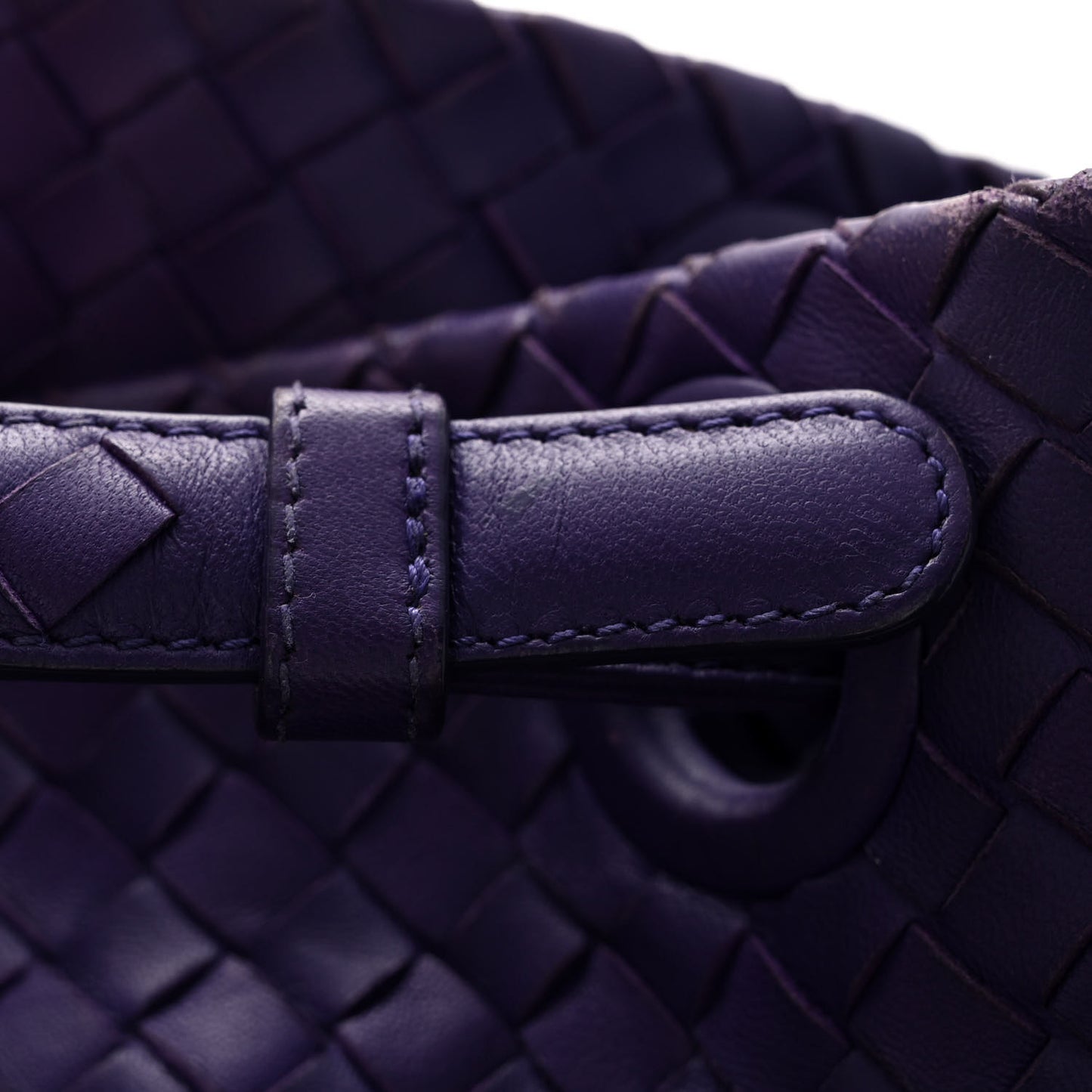 Nappa Intrecciato Bella Tote Purple