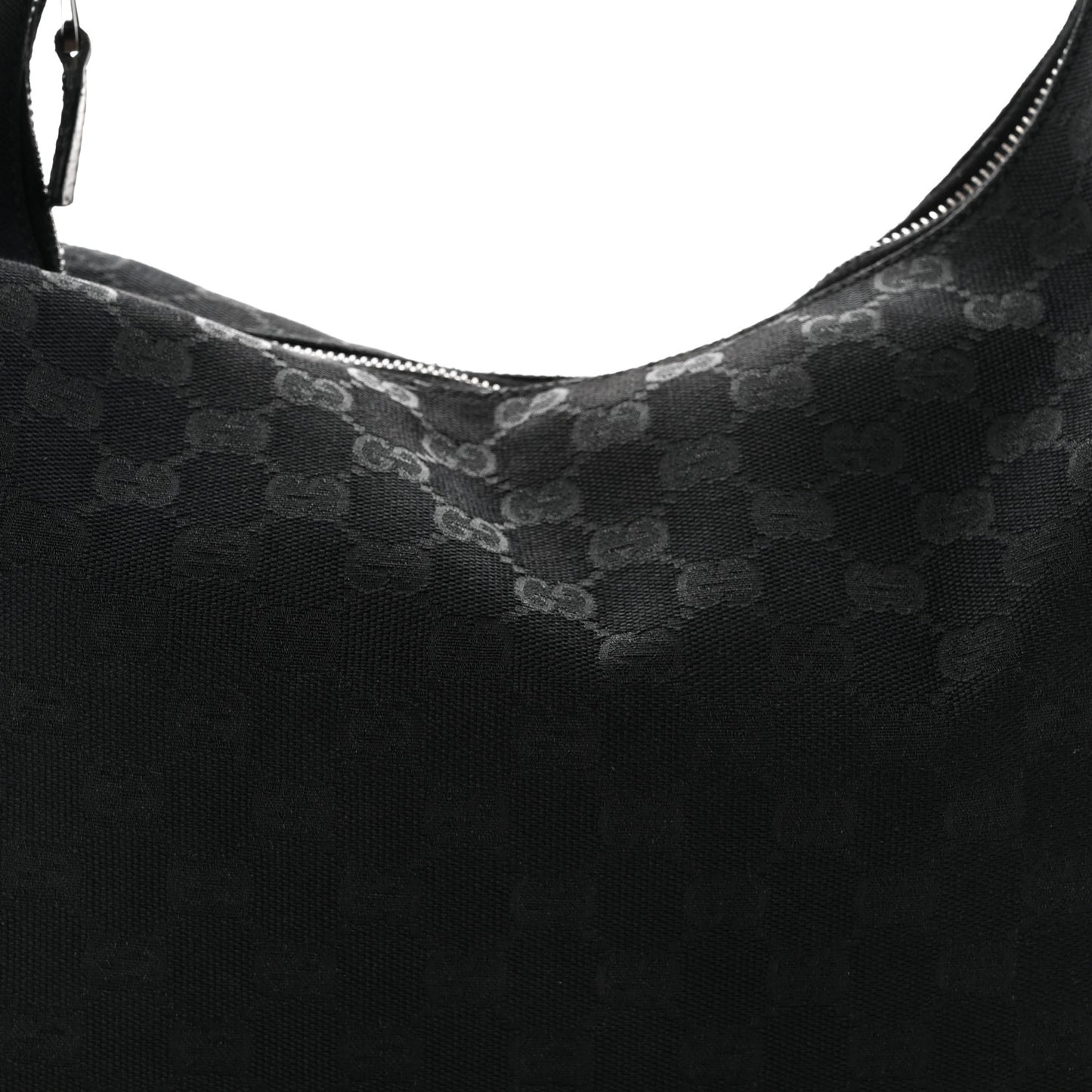 Monogram Medium Horsebit Chain Hobo Black