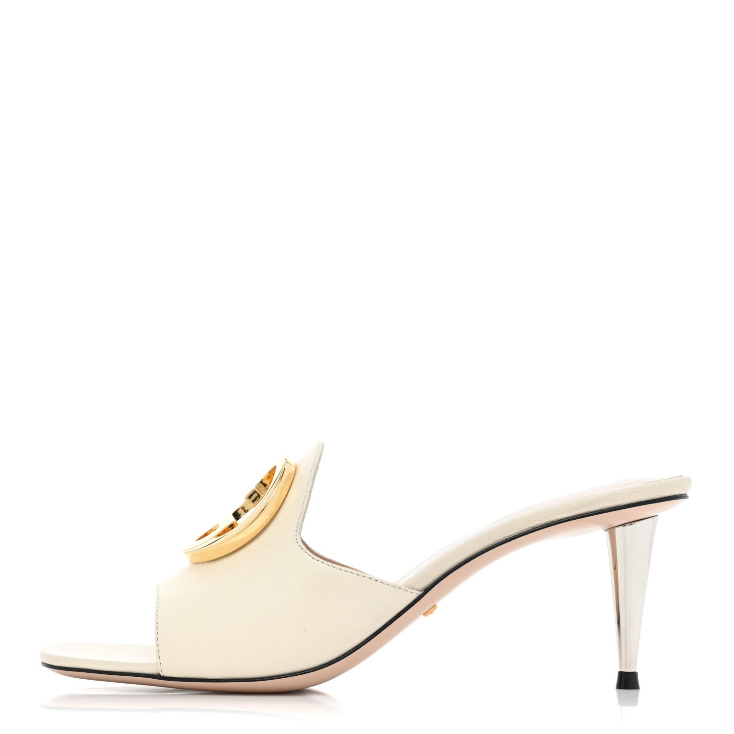 Gucci Malaga Kid Blondie 65mm Slide Sandals 36 Mystic White 1 of 12