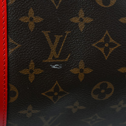Louis Vuitton Calfskin Monogram Keepall Bandouliere 50 Coquelicot 12 of 12