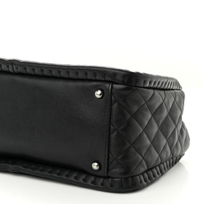 Chanel Calfskin Quilted Istanbul Small Tote Black 9 of 9