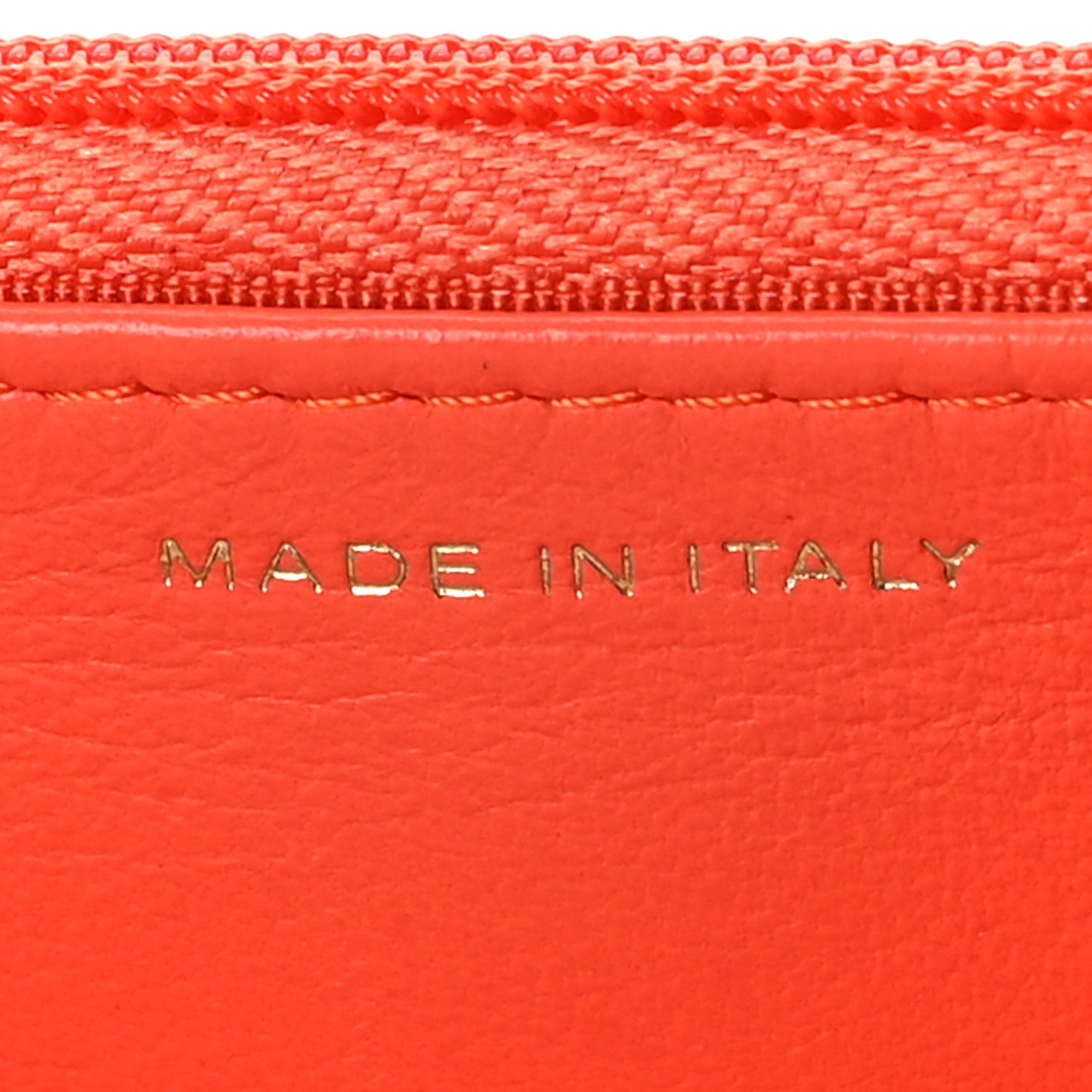 Chanel Lambskin Quilted Wallet on Chain WOC Orange 7 of 10