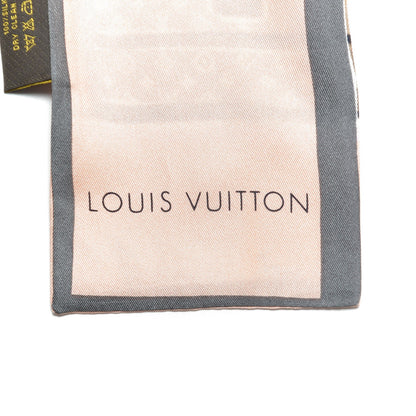 Louis Vuitton Silk Monogram Trunks Bandeau Rose Poudre 4 of 6