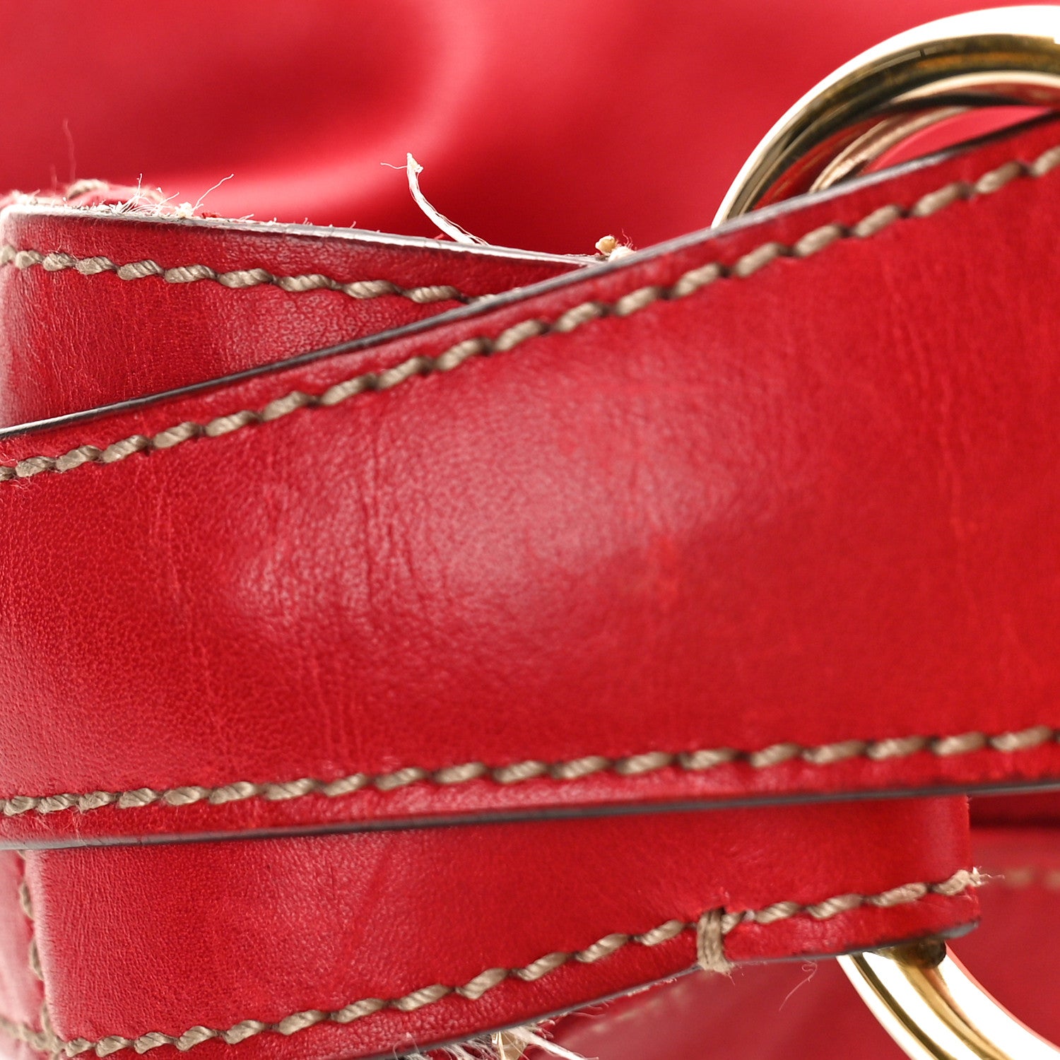 Gucci Calfskin Medium Horsebit Chain Hobo Red 11 of 15