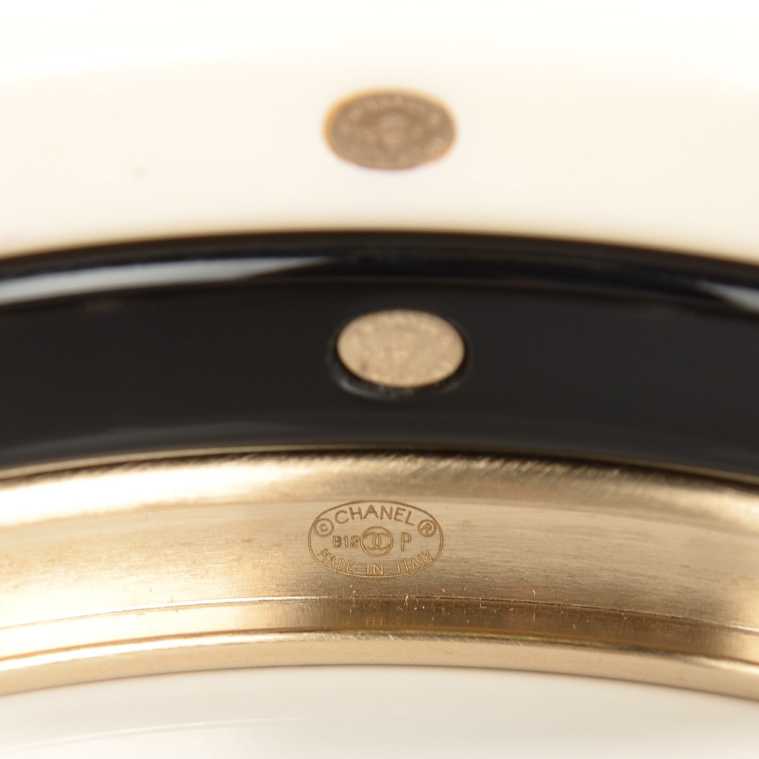 Chanel Resin Metal CC Bangle Set of 3 6 of 6