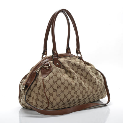 Gucci Monogram Medium Sukey Boston Brown 3 of 7