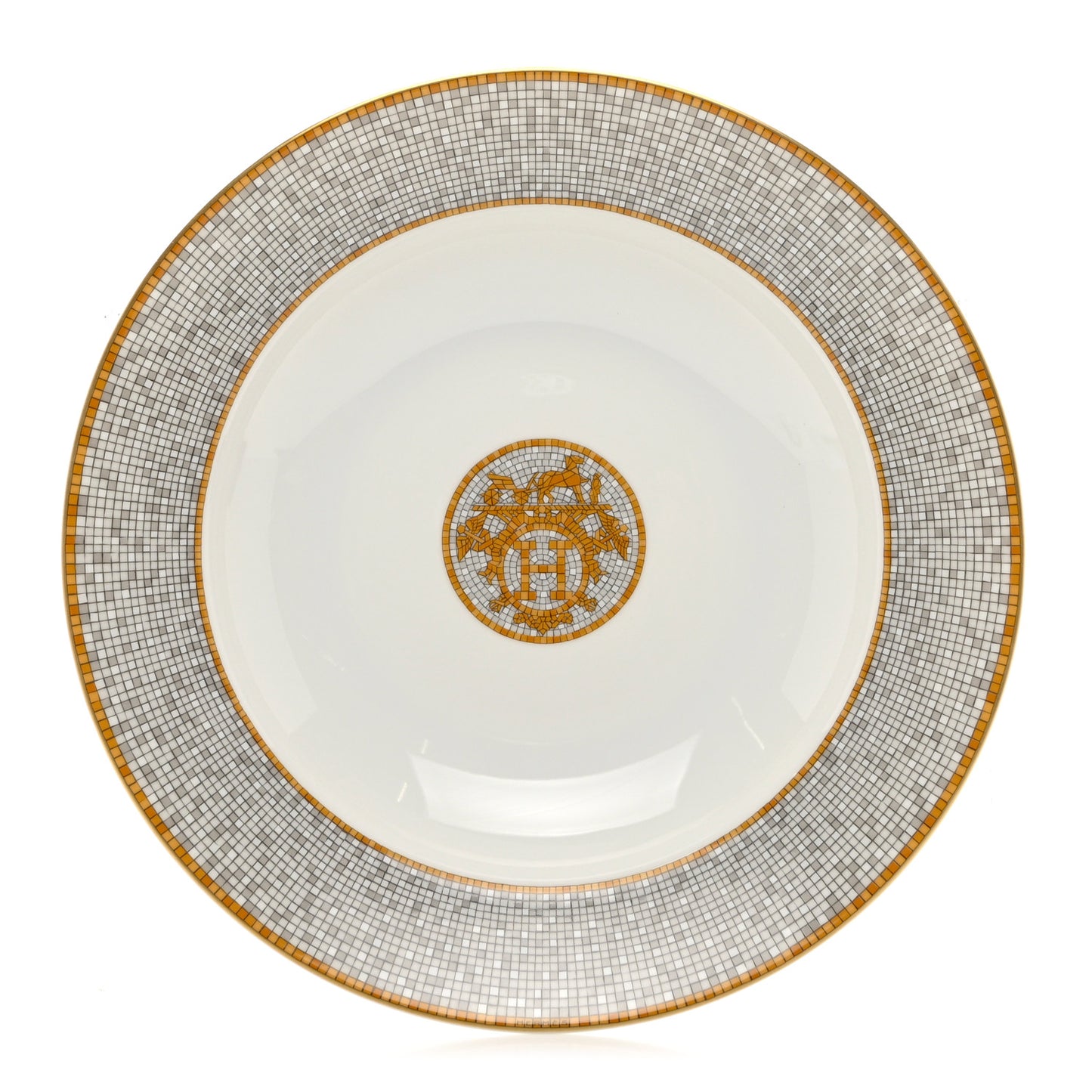 Porcelain Mosaique Au 24 Soup Bowl Gold