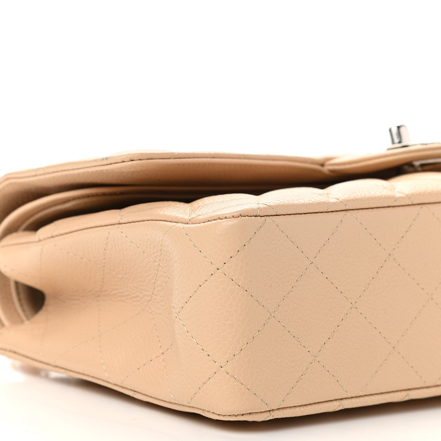 Chanel Caviar Quilted Medium Double Flap Light Beige 5 of 11